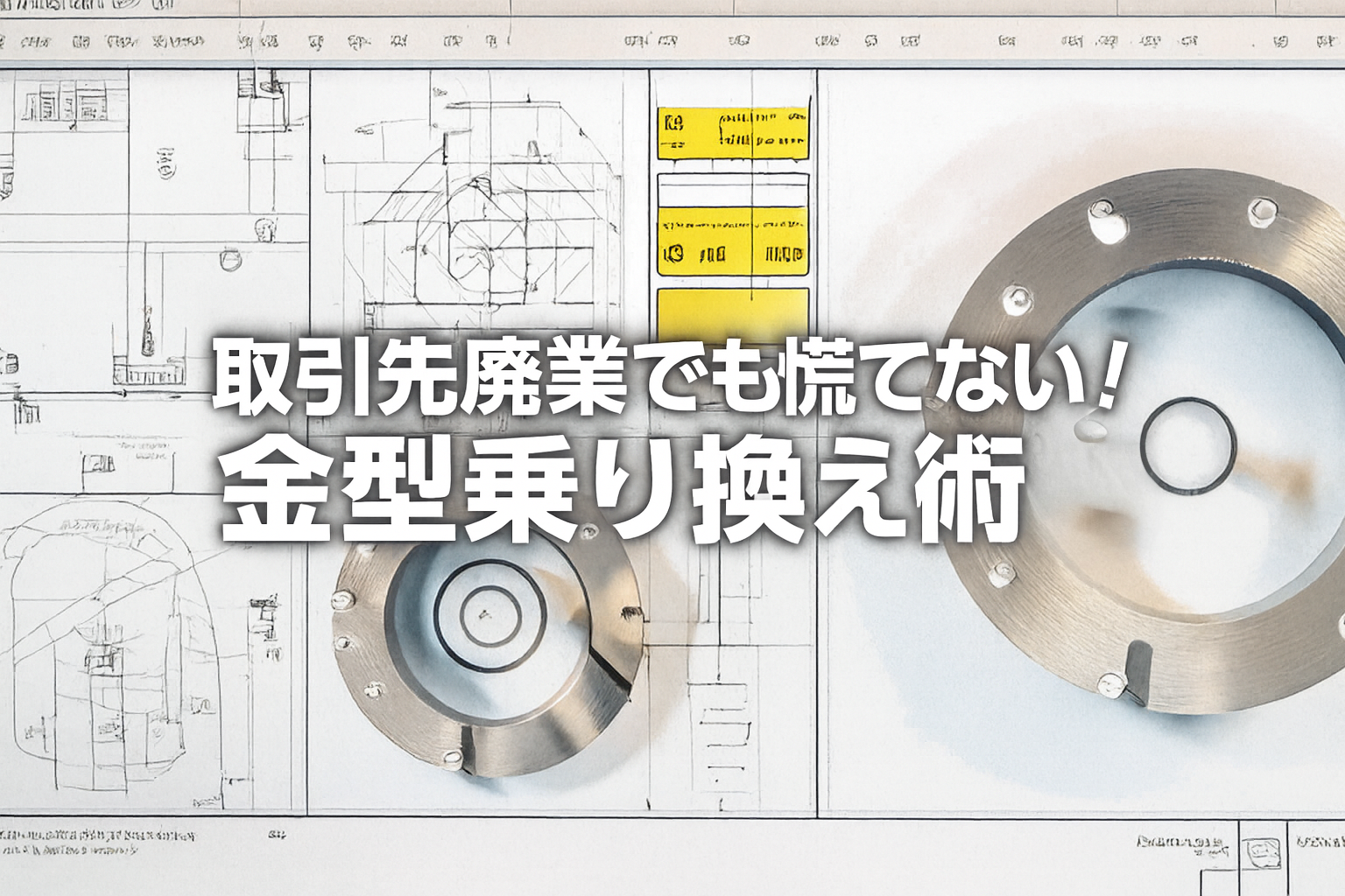 取引先廃業で慌てない！高精度製品の金型をスムーズに「乗り換え」る極意