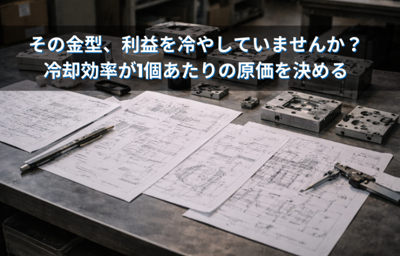 その金型、利益を「冷やして」いませんか？冷却効率が1個あたりの原価を決める