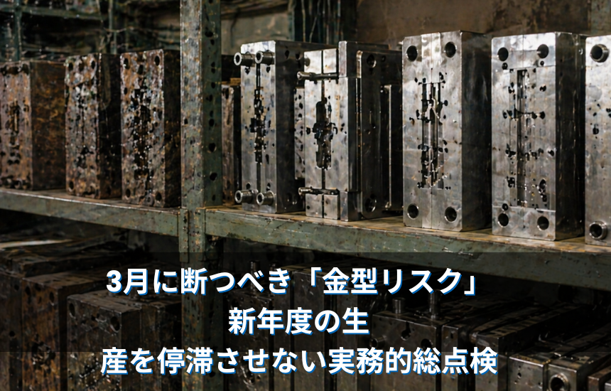 3月に断つべき「金型リスク」：新年度の生産を停滞させない実務的総点検
