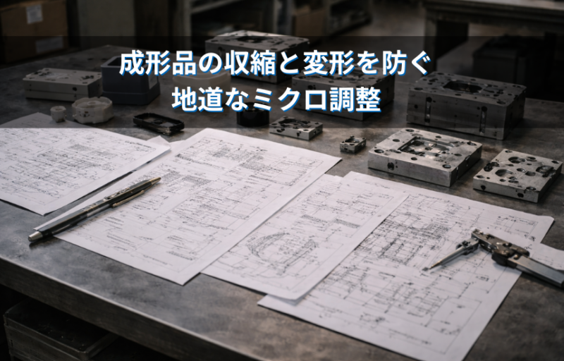 【図面の落とし穴】「図面通りなのに組み立てられない？」成形品の収縮と変形を防ぐ、地道なミクロ調整