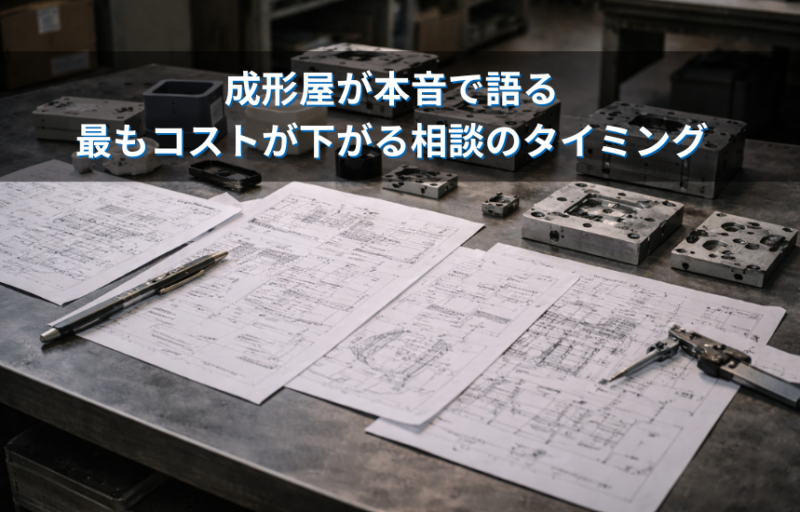 【相談タイミング】「図面が固まる前に声をかけてほしい」成形屋が本音で語る、最もコストが下がる相談のタイミング