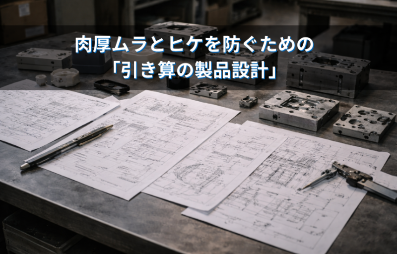 デザイン性と成形性のトレードオフ：肉厚ムラとヒケを防ぐための「引き算の製品設計」