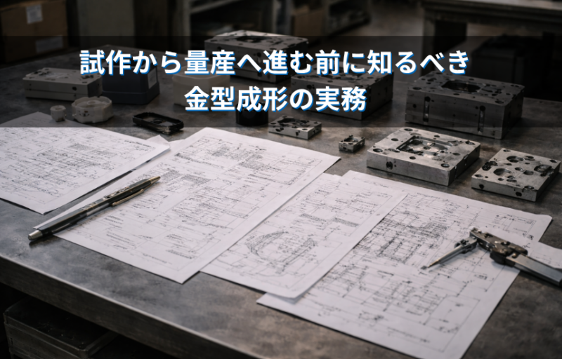 【試作と量産の違い】「3DプリンターでOKなら量産も大丈夫？」試作から量産へ進む前に知るべき金型成形の実務 導入：完璧だった「試作品」の魔法が、量産で解けるとき