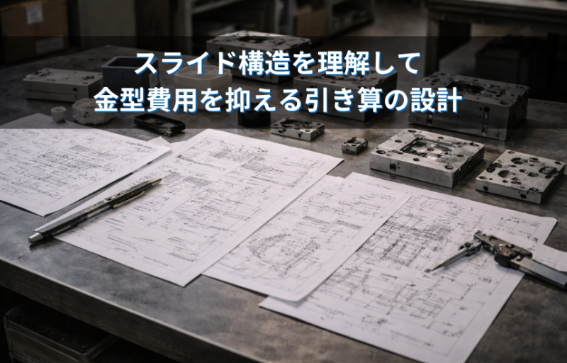 「この凸凹、型から抜けない…」スライド構造を理解して金型費用を抑える引き算の設計
