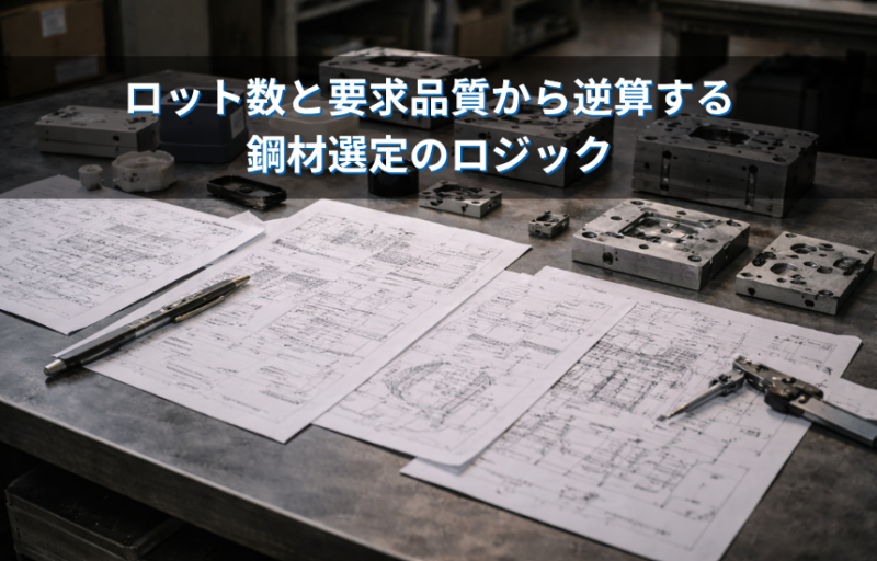 オーバースペックな金型投資を疑え：ロット数と要求品質から逆算する鋼材選定のロジック